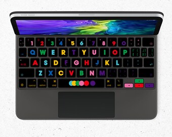 IPad Magic Keyboard Keys Skin iPad Pro 12.9 iPad Pro 11 Red Cloud