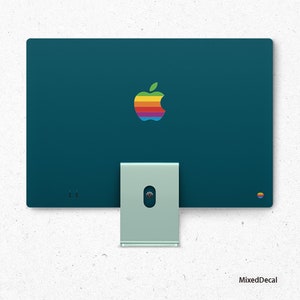 Vinilo con el logotipo de iMac de 24 pulgadas - Nueva pegatina con el logotipo de iMac - Calcomanía con el logotipo de iMac