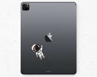 クリアな新型iPad Pro 12.9インチ用背面フル透明宇宙飛行士ステッカー