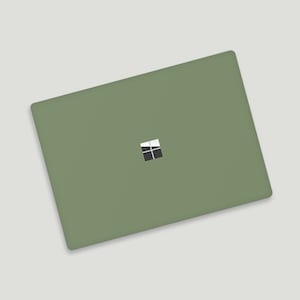 Funda para portátil de color verde oliva / Funda minimalista para portátil Surface Studio / Funda para portátil Surface Book de color liso / Funda duradera para portátil Surface