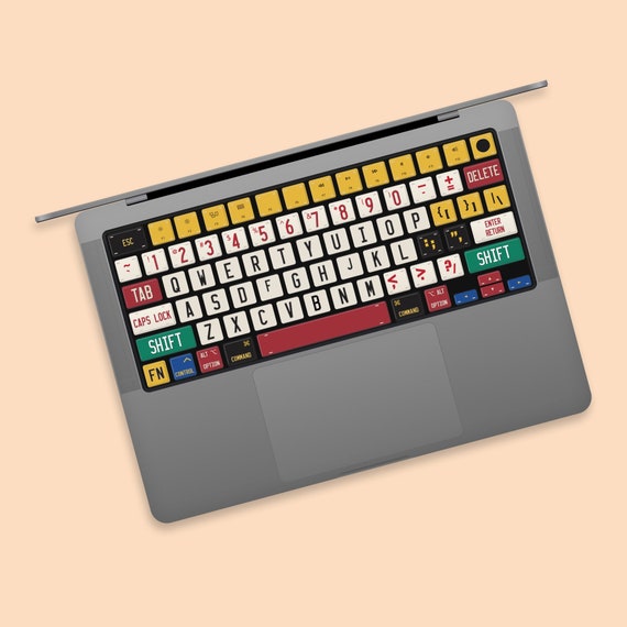 1 feuille Sticker raccourci clavier compatible avec MacBook