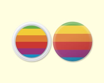 Rainbow Stripes AirTag Skin | Vintage Colorful Protection AirTag Decal | Colorful Spectrum Apple AirTag Sticker | Aesthetic AirTag Decal
