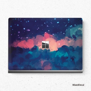 Microsoft Surface Book Decal Red Cloud Keyboard Sticker Bottom - Etsy