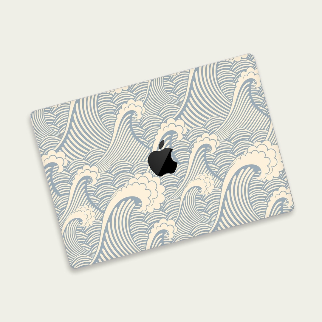 Japanese Wave Pattern MacBook Pro Skin | Traditional Artwork MacBook ...