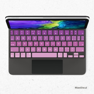 iPad Magic Keyboard Keys Skin iPad Pro 12.9 iPad Pro 11 Purple Individual Stickers