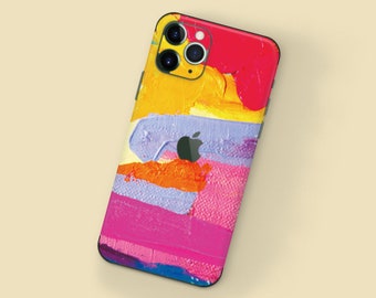 Color pastel iPhone 14 Pro Cover iPhone 13 skin iPhone 12 calcomanías iPhone 12 Pegatinas iPhone back Vinyl Skin