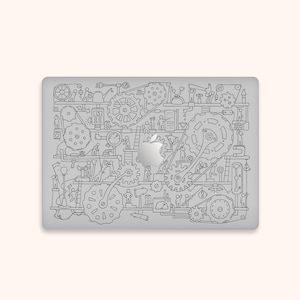 Gear Laptop Skin MacBook Air 13 Skin MacBook Pro decal MacBook Pro 14 Clear Sticker Laptop Stickers MacBook Pro 16 Skin