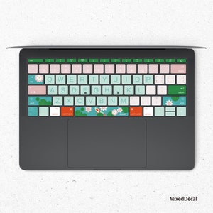 Green MacBook keyboard Stickers| Keyboard key&#39;s individual Stickers| MacBook Air Vinyl Key’s Skin| MacBook M1 Chip Accessories