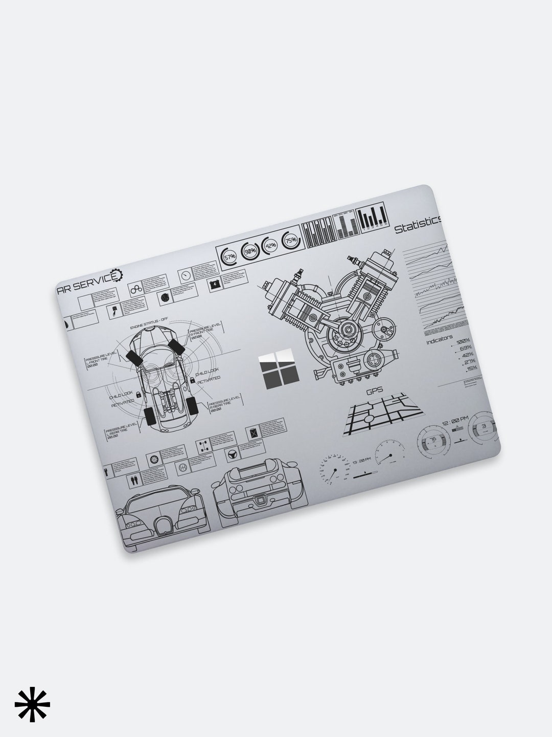 Clear Microsoft Surface Book Skin Sticker New Surface Laptop - Etsy