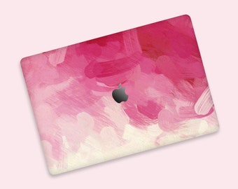 Watercolor Pink Laptop Decal MacBook Air Sticker Pro Skin Computer vinyl cut stickers cover