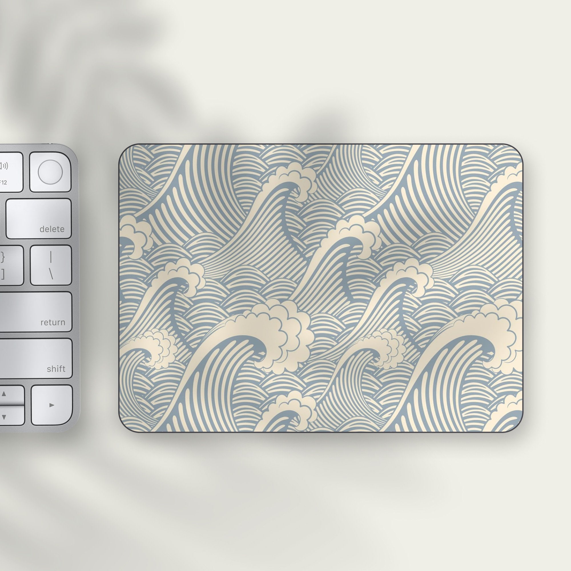 Japanese Art Ware Pattern Apple Magic Trackpad Skin | Traditional Wave ...