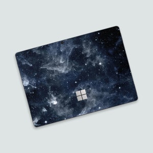 Deep Space Design Surface Pro Skin | Tema Galaxy Surface Pro Decal | Padrão Starry Night Surface Go Skin | Céu místico Surface Go Wrap