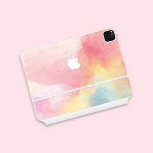 Funda protectora de acuarela de ensueño para el teclado mágico de iPad - Calcomanía con degradado abstracto
