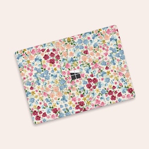 Spring Vintage Flower Laptop Stickers Microsoft Surface Book Skin Surface Laptop Protector Cover Top and Bottom 3M Skin