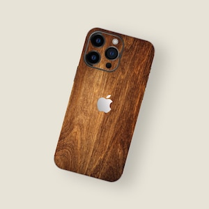 iPhone-skal med träådringsstruktur | iPhone-dekal med naturlig trädesign | Skyddande iPhone-skal med varma bruna toner | iPhone-omslag i organisk stil