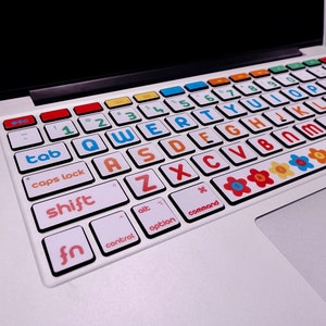 Little Flowers keyboard Stickers Laptop keyboard Cover Vinyl MacBook keyboard Decal MacBook Skin kits MacBook Pro 16 Decals MacBook Pro 13