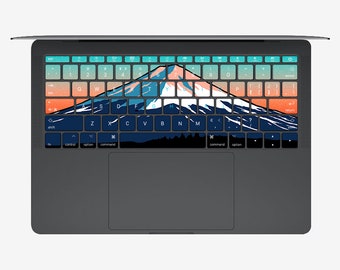 Scenery MacBook keyboard Laptop Stickers Keyboard Decal MacBook Air 13 Vinyl Skin Kits MacBook Touch Bar MacBook Pro 16 Skin