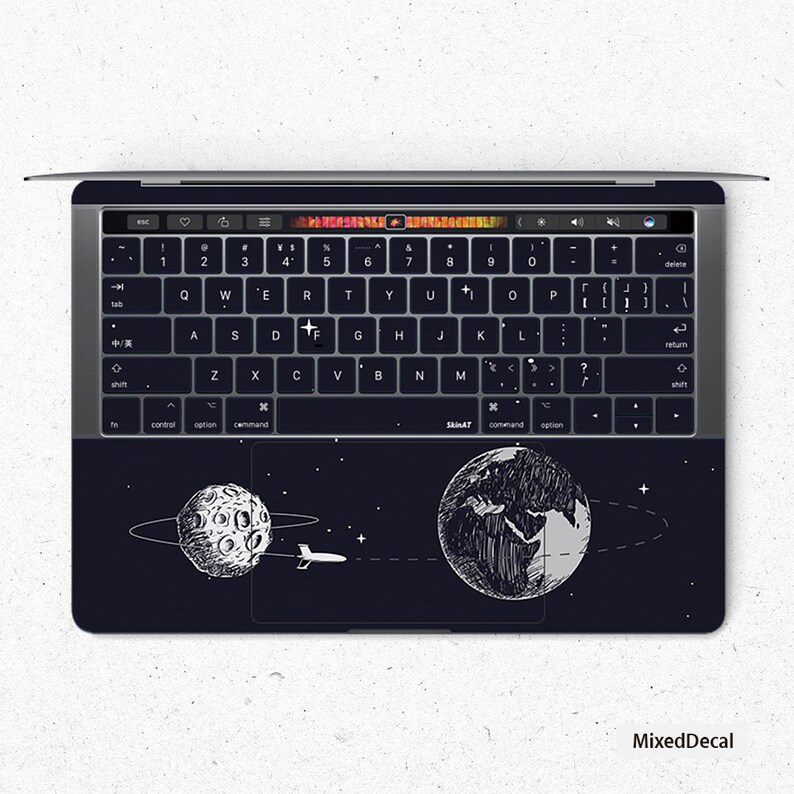 Macbook Pro Retina Back To Earth Keyboard Decal Sticker Mac Etsy