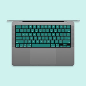 Duvall MacBook keyboard Stickers| Keyboard key&#39;s individual Stickers| MacBook Air Vinyl Key’s Skin| MacBook M1 Chip Accessories