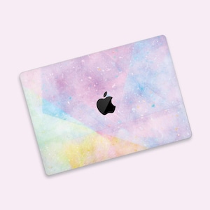 Traumhaftes Aquarell MacBook Pro Skin | Pastell Galaxy MacBook Air Aufkleber | Ethereal Clouds MacBook Wrap | Skurrile Muster Apple MacBook Hülle