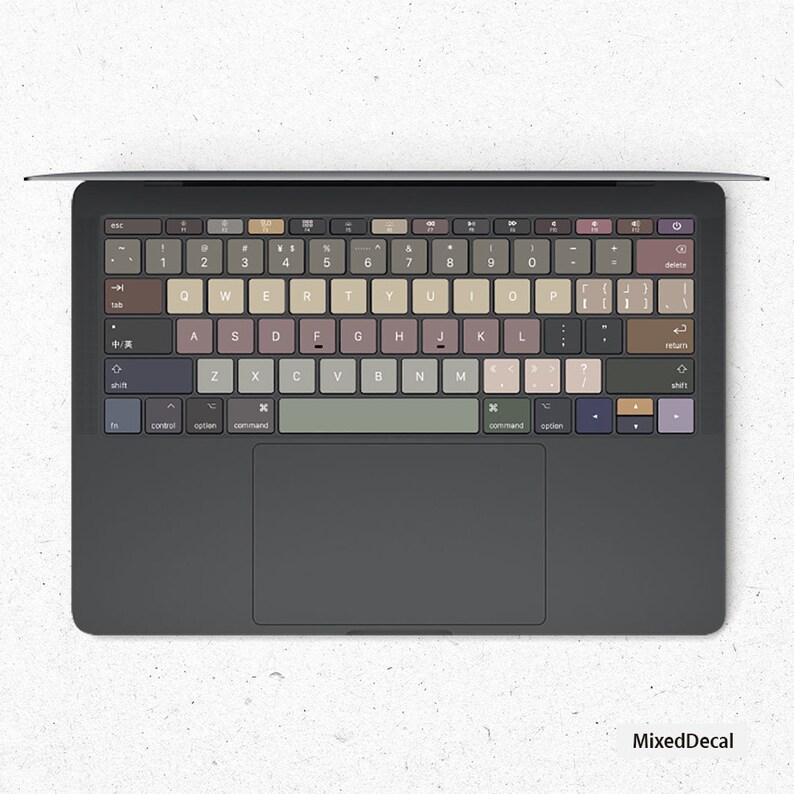 Dark Morandi Color MacBook keyboard Stickers| Keyboard key's individual Stickers| MacBook Air Vinyl Key\u2019s Skin| MacBook M1 Chip Accessories