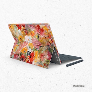Adesivo para Surface Pro X Surface Pro 7 Skin Microsoft Surface Pro 6 Spring Flower Nova capa traseira para Surface Pro Decalque para tablet