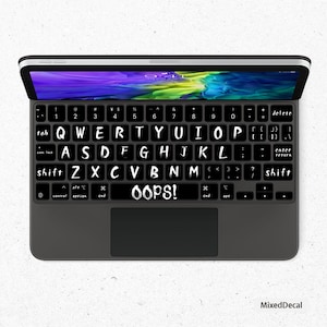 iPad Magic Keyboard Keys Skin iPad Pro 12.9 iPad Pro 11 Oops Keys Sticker Individual Stickers