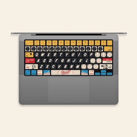 Old Poster Keyboard Stickers Laptop Keyboard Cover Vinyl MacBook Keyboard  Decal MacBook Skin Kits MacBook Pro 16 Decals MacBook Pro 13 