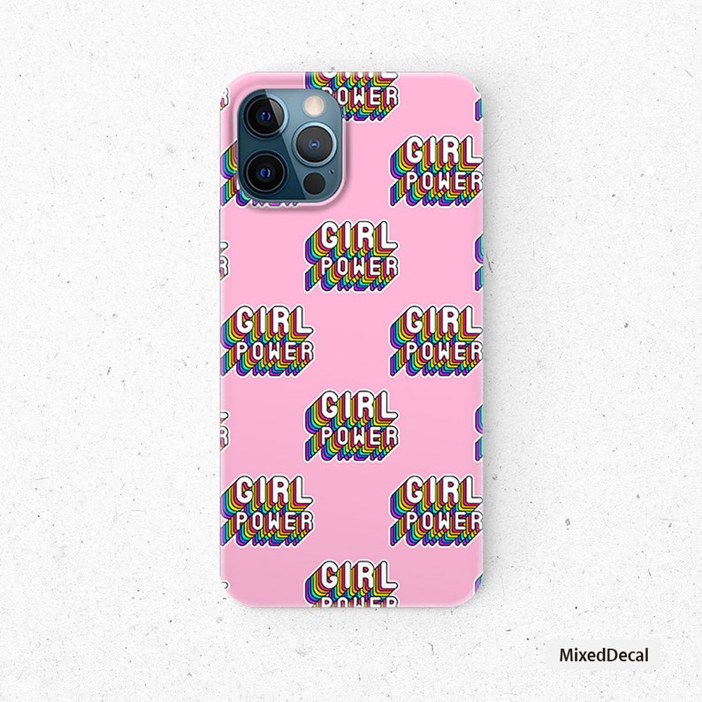 Girl Power iPhone 12 Pro iPhone 12 Pro Max iPhone 12 Back Decal New iPhone Stickers iPhone X Skin iPhone 6 7 8 Case iPhone 11