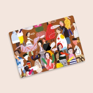 Cartoon Characters MacBook Pro Skin | Joyful Atmosphere MacBook Decal | Playful Artwork MacBook Cover | Vibrant Illustration MacBook Skin
