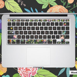 Floral MacBook keyboard Stickers MacBook Air Skin MacBook Touch Bar Skin Kits MacBook Pro 16 keyBoard Skin