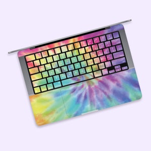 Tie Dye Rainbow MacBook Pro Retina Keyboard Decal sticker Mac Air Skin For Apple 13 15 17 Mac air 13 2018 pro 13 2019