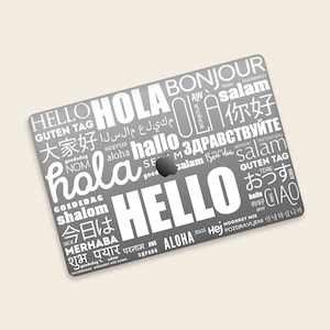 Hello World Laptop Skin MacBook Air 13 kits Skin MacBook Pro decal MacBook Pro 14 Clear Sticker Laptop Stickers MacBook Pro 16 Skin