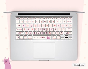 MacBook Pro/Air用日本語テキストキーボードステッカー MacBook Air 13
