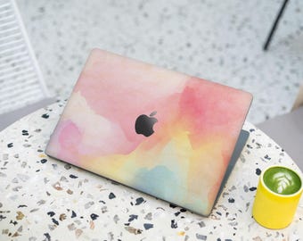 Soft Pastel MacBook Skin – Romantic Watercolor Gradient Laptop Cover