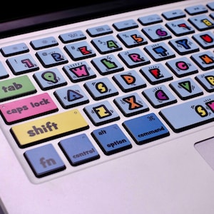 Pegatinas para teclado con efecto de vibración, fundas de vinilo para teclado de portátil, calcomanías para teclado de MacBook, kits de diseños para MacBook, calcomanías para MacBook Pro de 16 pulgadas, MacBook Pro de 13 pulgadas