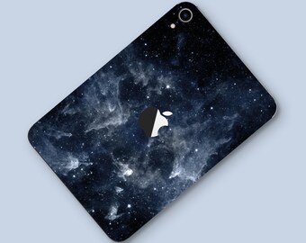 Black Universe Moon iPad 9 Skin iPad Pro 10.5 Decal Sticker New iPad Pro decal iPad 12.9 sticker Apple iPad Mini 5 cover sticker