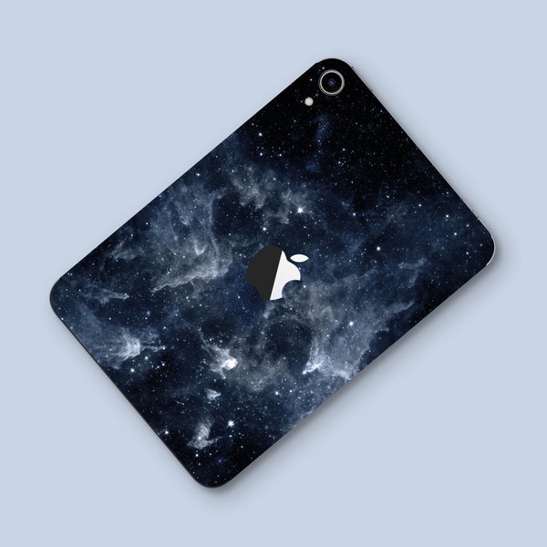 Black Universe Moon iPad 9 Skin iPad Pro 10.5 Decal Sticker New iPad Pro decal iPad 12.9 sticker Apple iPad Mini 5 cover sticker