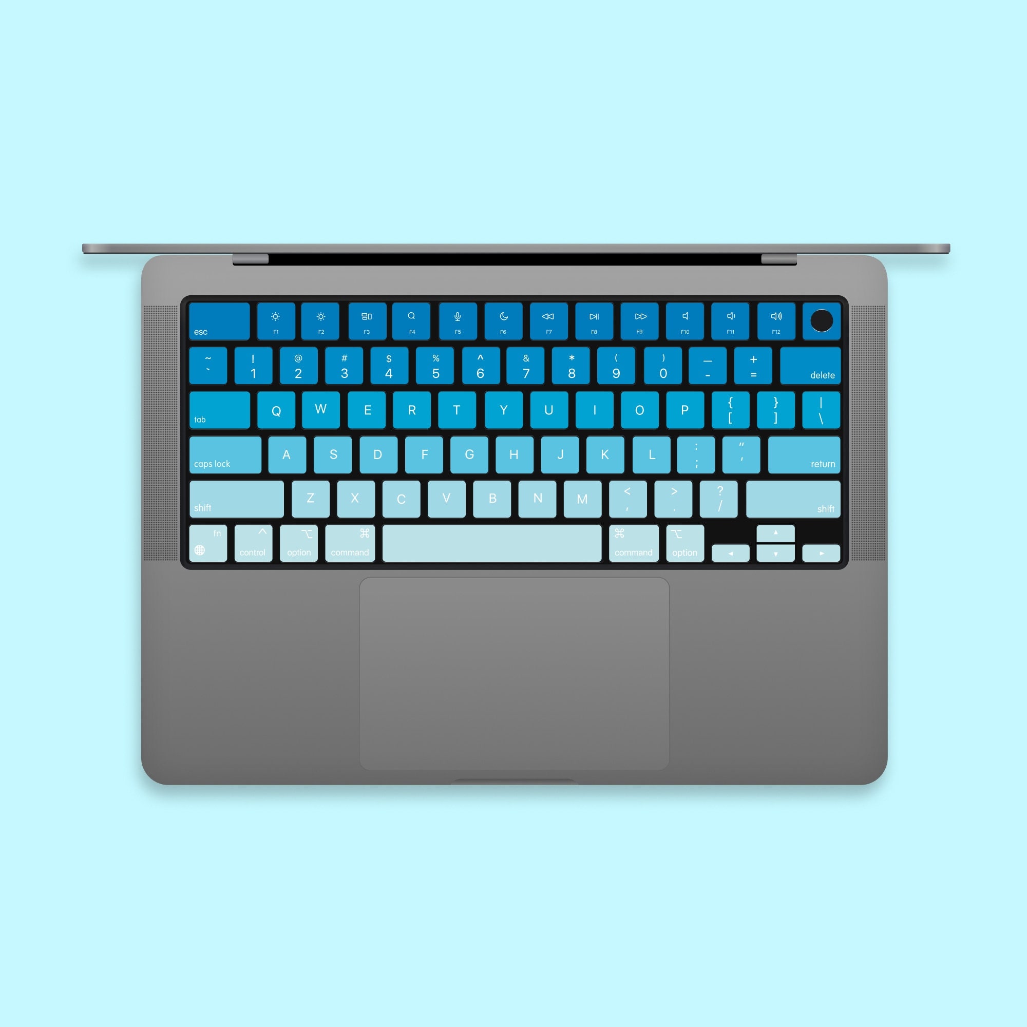 Apple MacBook13インチ　スカイブルーUSキーボード Blue MacBook Keyboard Keys Skin MacBook Keys Stickers MacBook Air