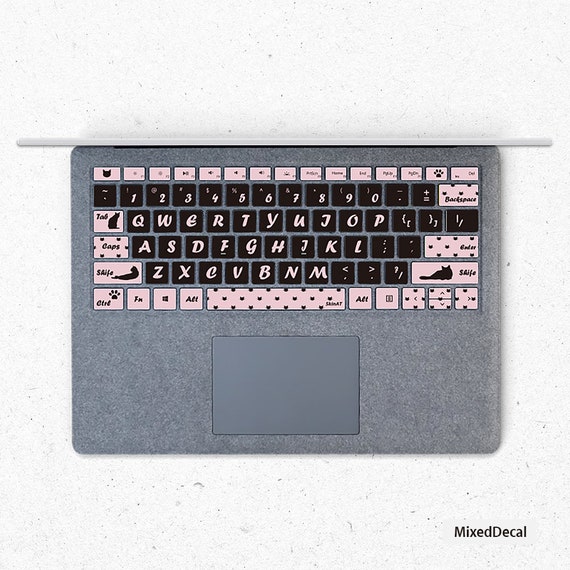 Surface Pro 7 Skin Surfacebook 2 Keyboard Stickers Individual Etsy