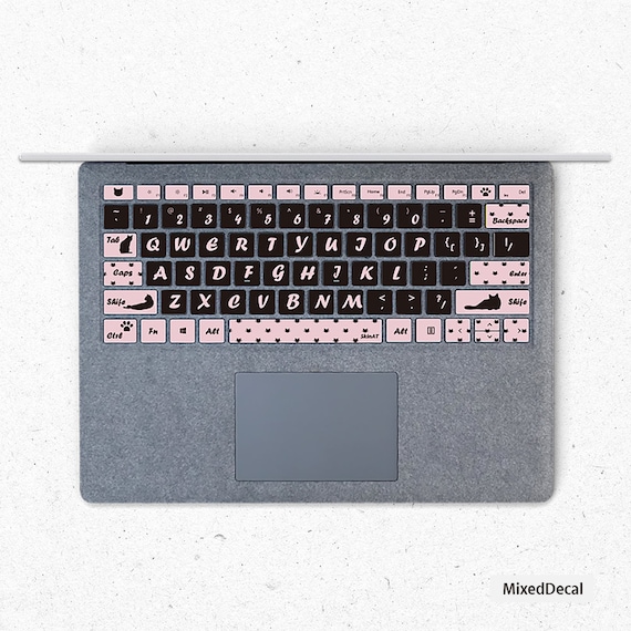 Surface Pro 7 Skin Surfacebook 2 Keyboard Stickers Individual Etsy