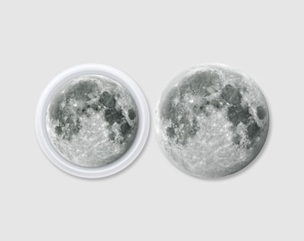 Full Moon Apple AirTag Protective Skin | Detailed Moon Texture AirTag Wrap | Lunar Surface AirTag Decal | Astronomy Inspired Accessory