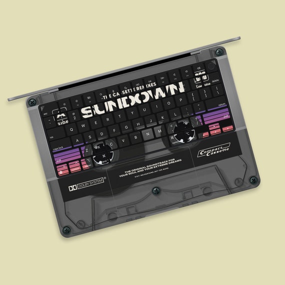 Sundown Tape MacBook Skin Retro Kassette Design MacBook Aufkleber 3 M selbstklebende ultradunne MacBook Cover kratzfest keine Blasen Etsy