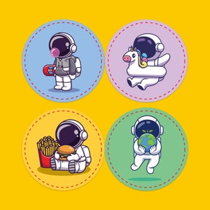 Astronaut Sticker Pack Sticker Vinyl Sticker