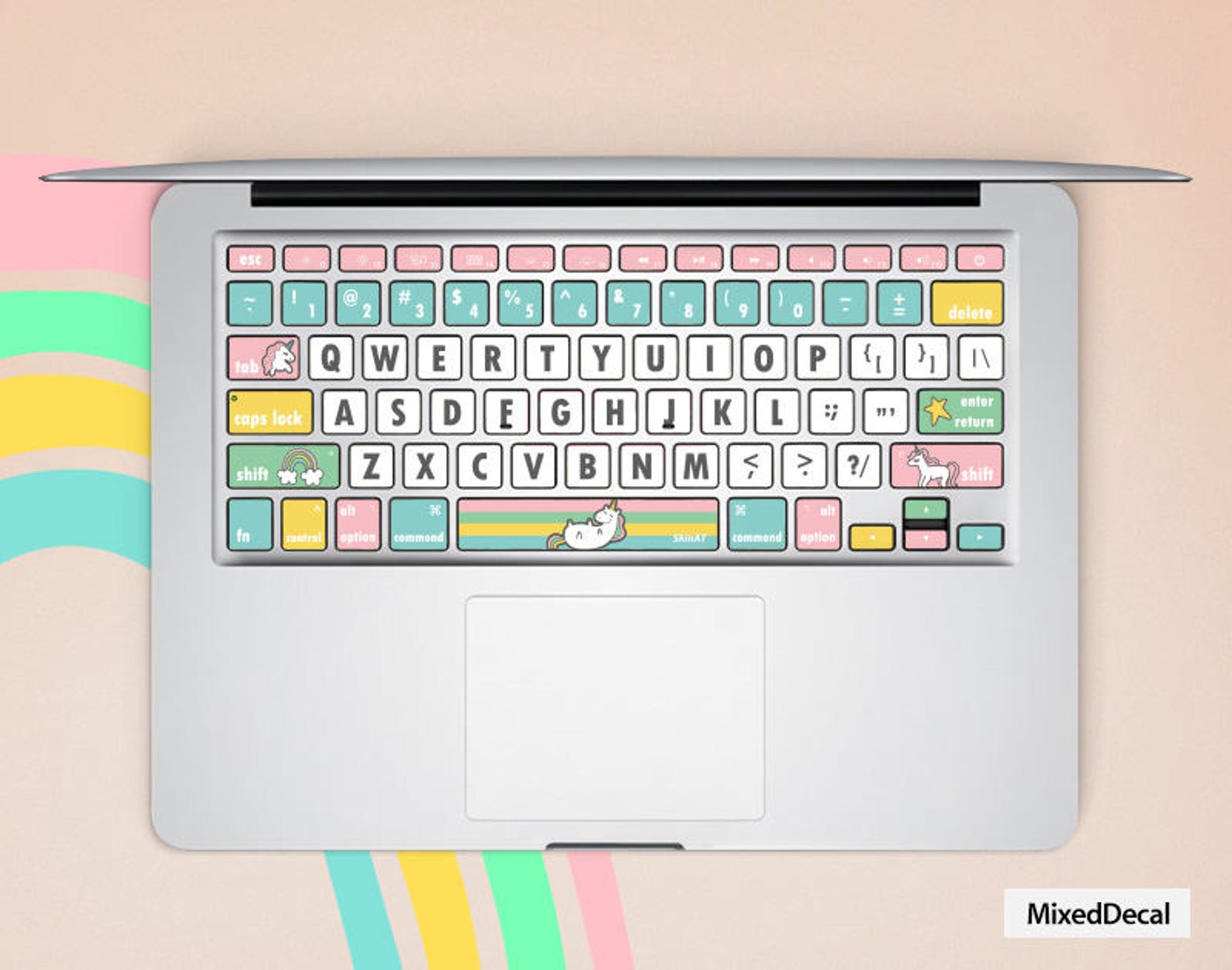 MacBook Air Decal Sticker MacBook Pro Decal Keyboard Cover Unicorn ...