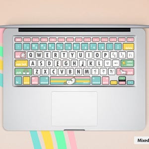 MacBook Air Decal sticker MacBook Pro Decal Keyboard Cover  Unicorn MacBook Air 13 Sticker Keyboard  computer Decal MacBook Pro Skin Sticker