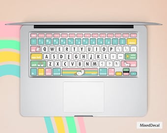 MacBook Pro/Air用日本語テキストキーボードステッカー MacBook Air 13