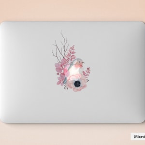 Macbook Decal Macbook Sticker Vinyl Laptop Skin for Apple Macbook Air Macbook Pro 11/12/13/15 Retina 13/15  Pink Birds