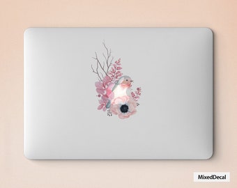 Macbook Decal Macbook Sticker Vinyl Laptop Skin for Apple Macbook Air Macbook Pro 11/12/13/15 Retina 13/15  Pink Birds