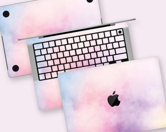 Pastel Cloudscape MacBook Skin | Dreamy Watercolor Sunset Gradients MacBook Air Skin | Soft Pastels Celestial Design MacBook Protective Skin